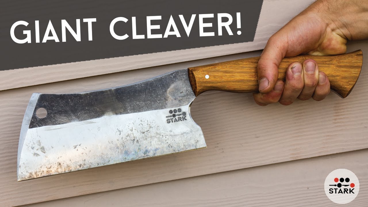 Making a GIANT Cleaver! (With Cut Tests)