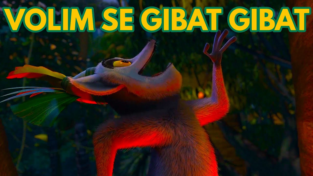 Volim se gibat gibat 1h - Madagaskar remix - Pepi tv
