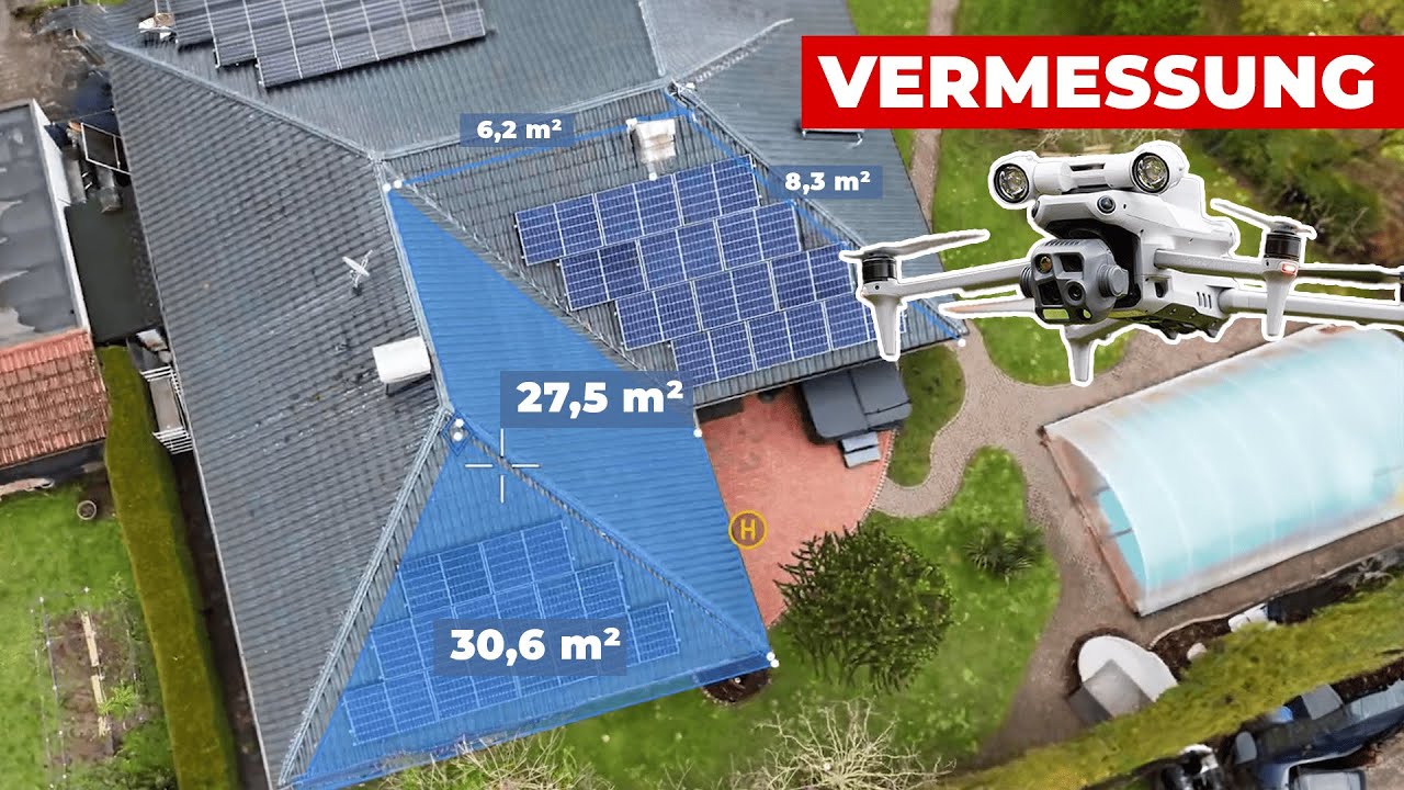 Dachflächen live aus der Luft vermessen? So funktionierts! (DJI Matrice 4 Thermal)