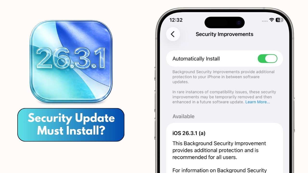 Вышло фоновое обновление безопасности iOS 26.3.1 (a) &mdash; стоит ли его устанавливать?