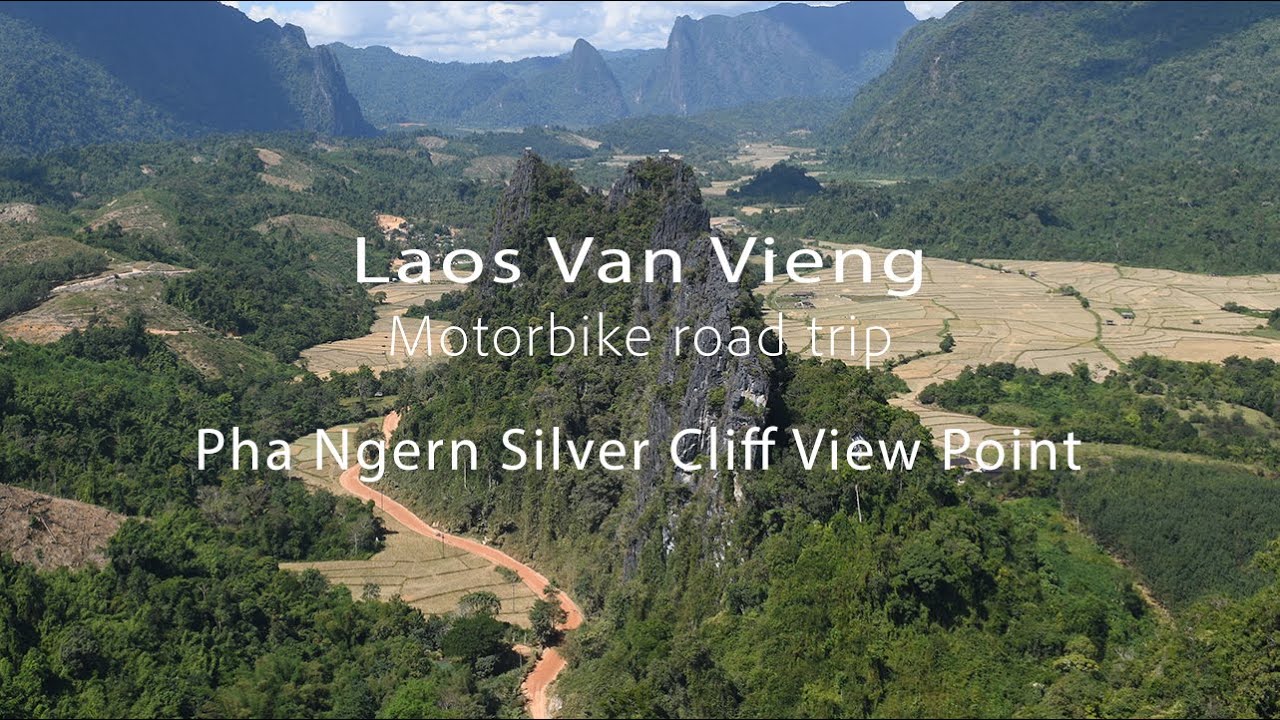 Laos Van Vieng Motorbike Road Trip - Pha Ngern Silver Cliff View Point