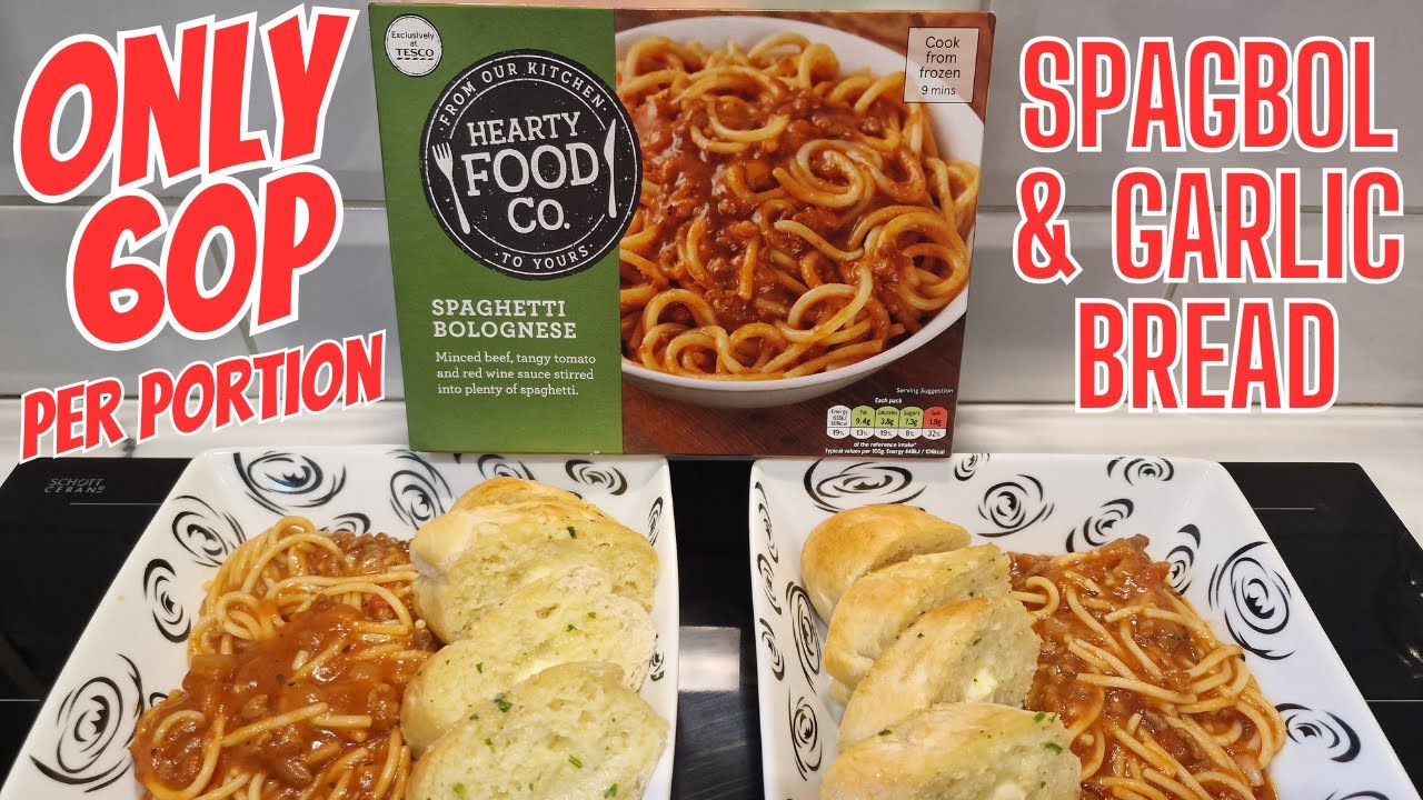 ONLY 60p - Spagbol & Garlic Bread - HEARTY FOOD COMPANY - Mini Series - Day 2 - BUDGET FRIENDLY FOOD