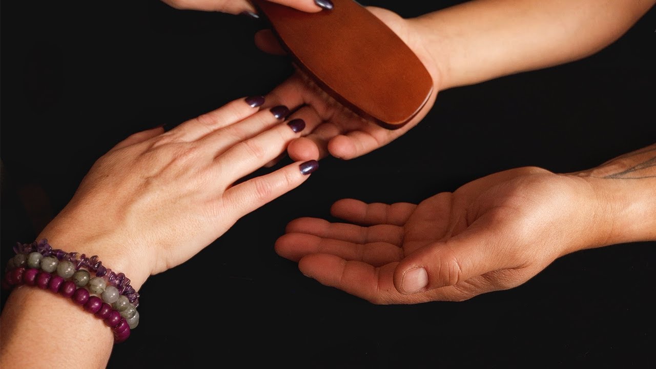 ASMR Loving Hands Pamper Session 💜 Skin Brushing, Liquid, Massage, Tracing