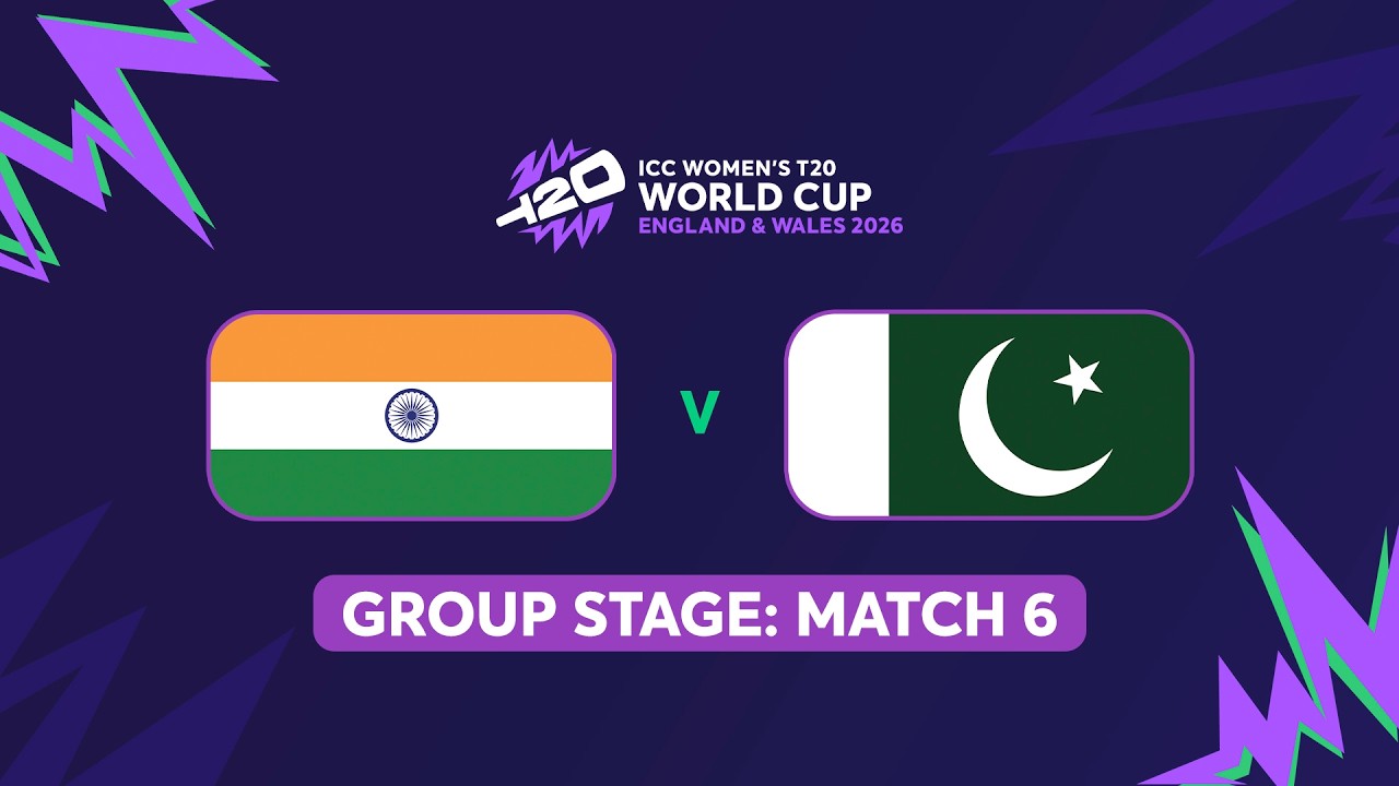 ICC Women's T20 World Cup 2026: India vs Pakistan(English) #t20worldcup