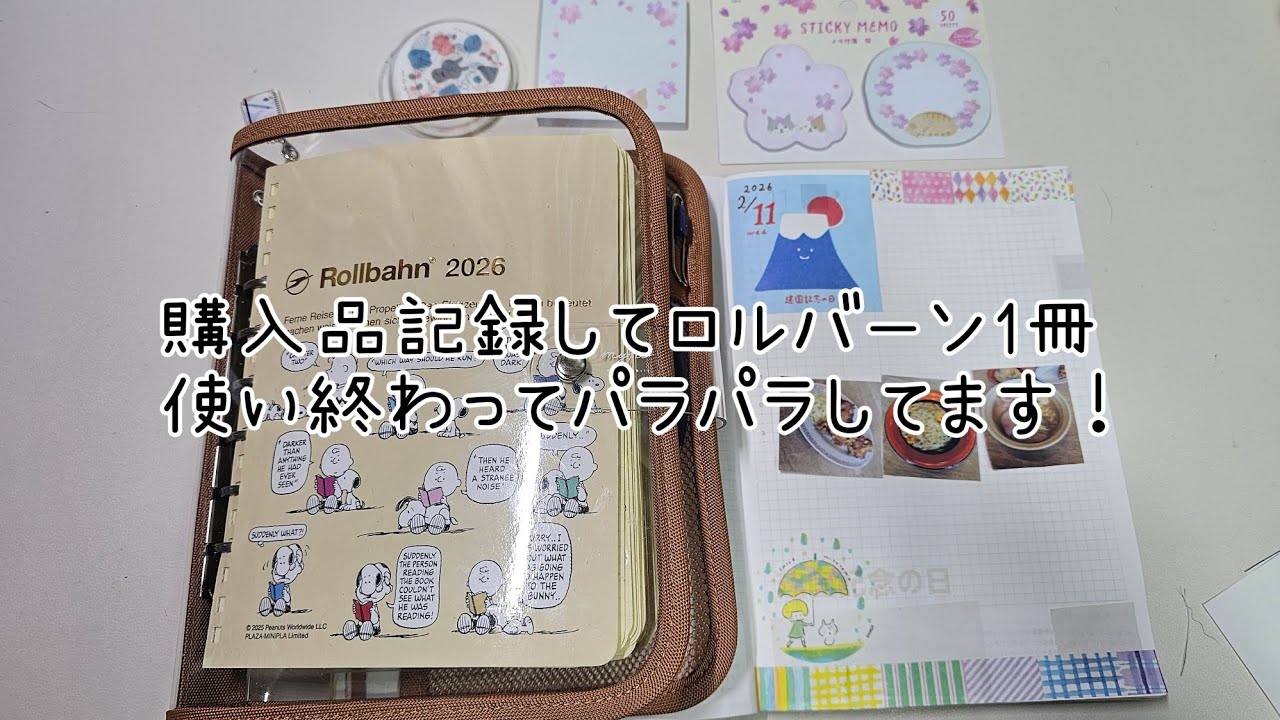 10月から始めた購入品記録‼️ロルバーンダイアリー1冊使い終わったー🤣パラパラしてみてます😆ASMR【声入り】#手帳 #ほぼ日カズン #作業動画 #購入品記録 #ロルバーンダイアリー 