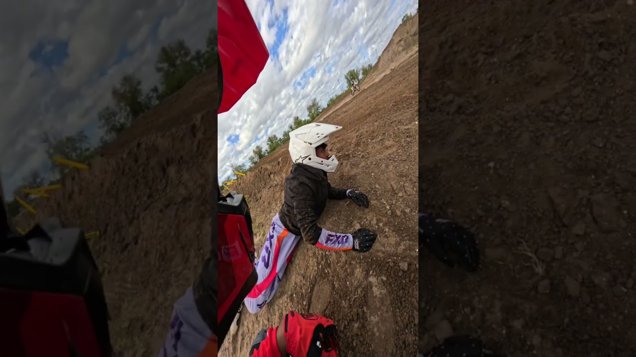 riding at orlando mx park in rough conditions (BIG CRASH!)