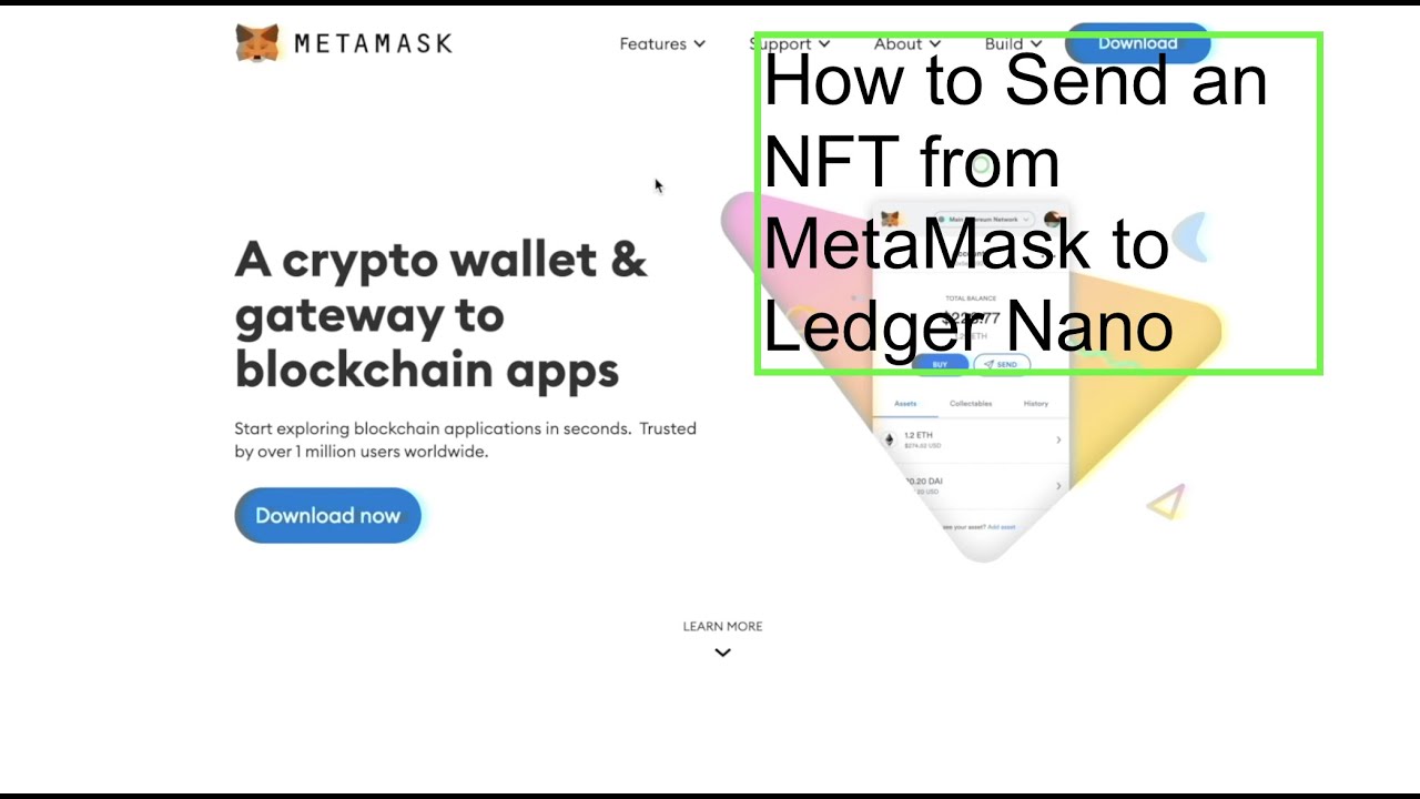 How to Send an NFT from MetaMask to Ledger Nano 2021