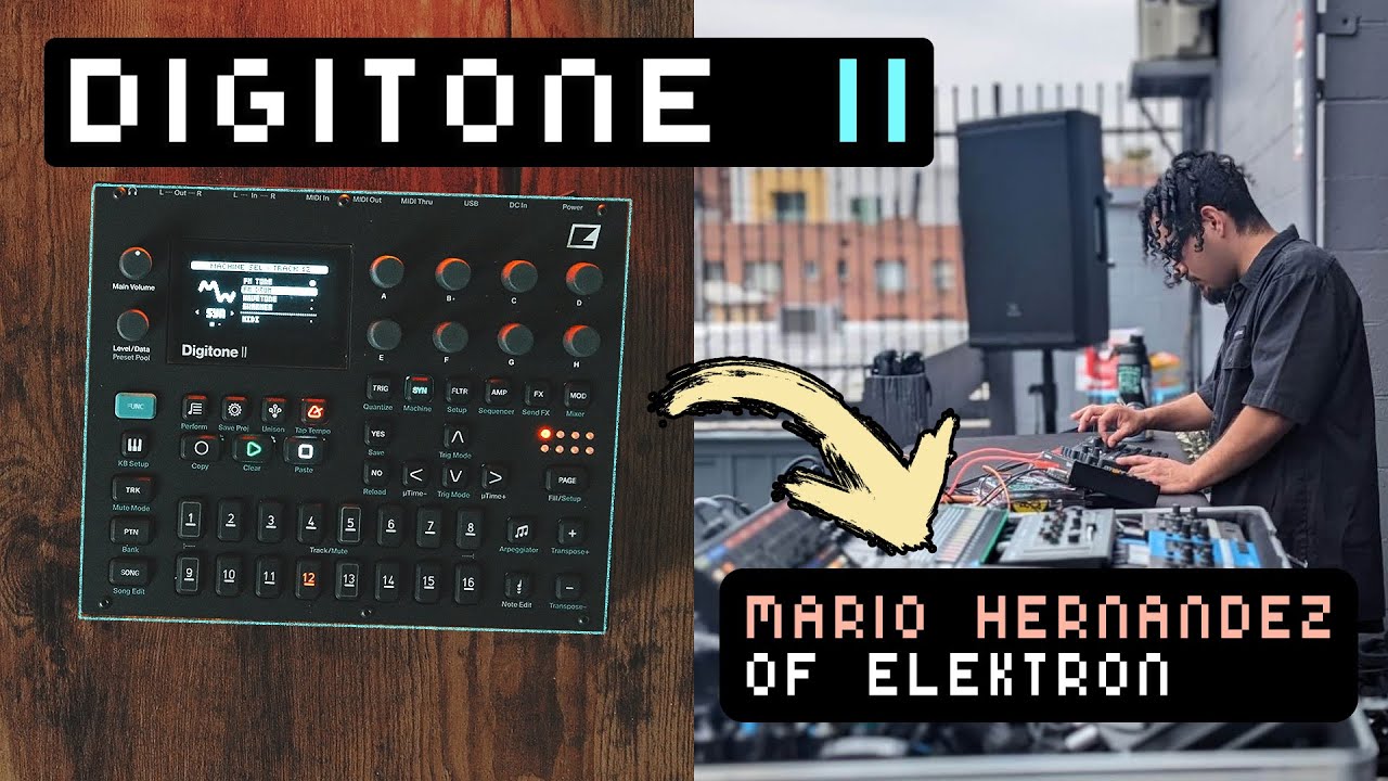 Digitone II Live Discussion with Mario Of Elektron