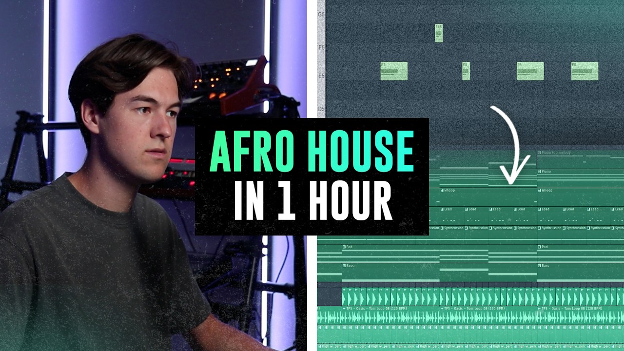 Making An Afro House Track in 1 HOUR (Full Process)