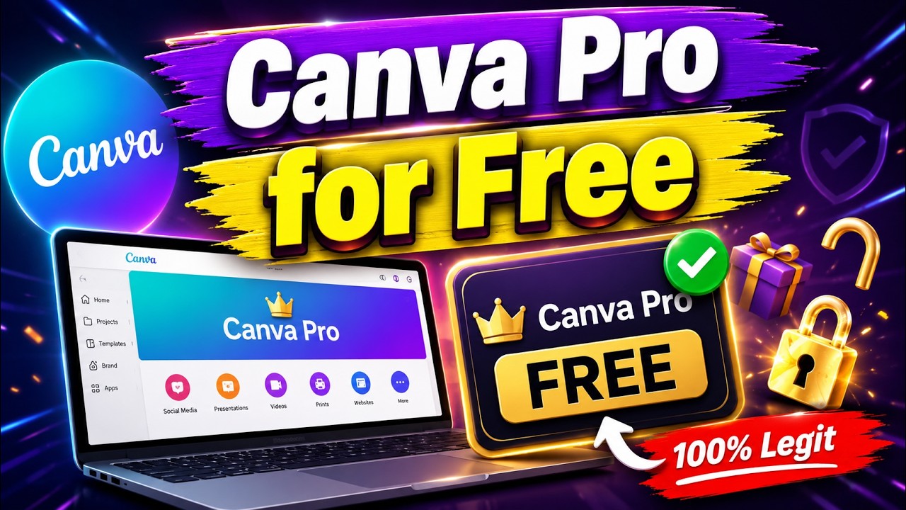 How to Get Canva Pro for FREE Legally | Canva Pro Free Premium Access