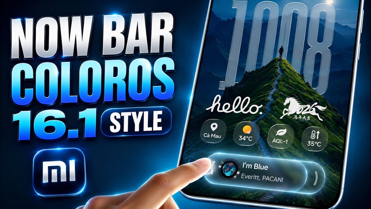 Install Now Bar x ColorOS 16.1 Style on Xiaomi HyperOS | Xiaomi Theme Hub
