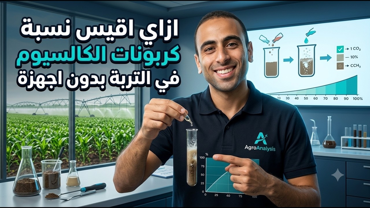 ازاي اقيس نسبة كربونا الكالسيوم في التربة بدون اجهزة percentage of calcium carbonate in the soil