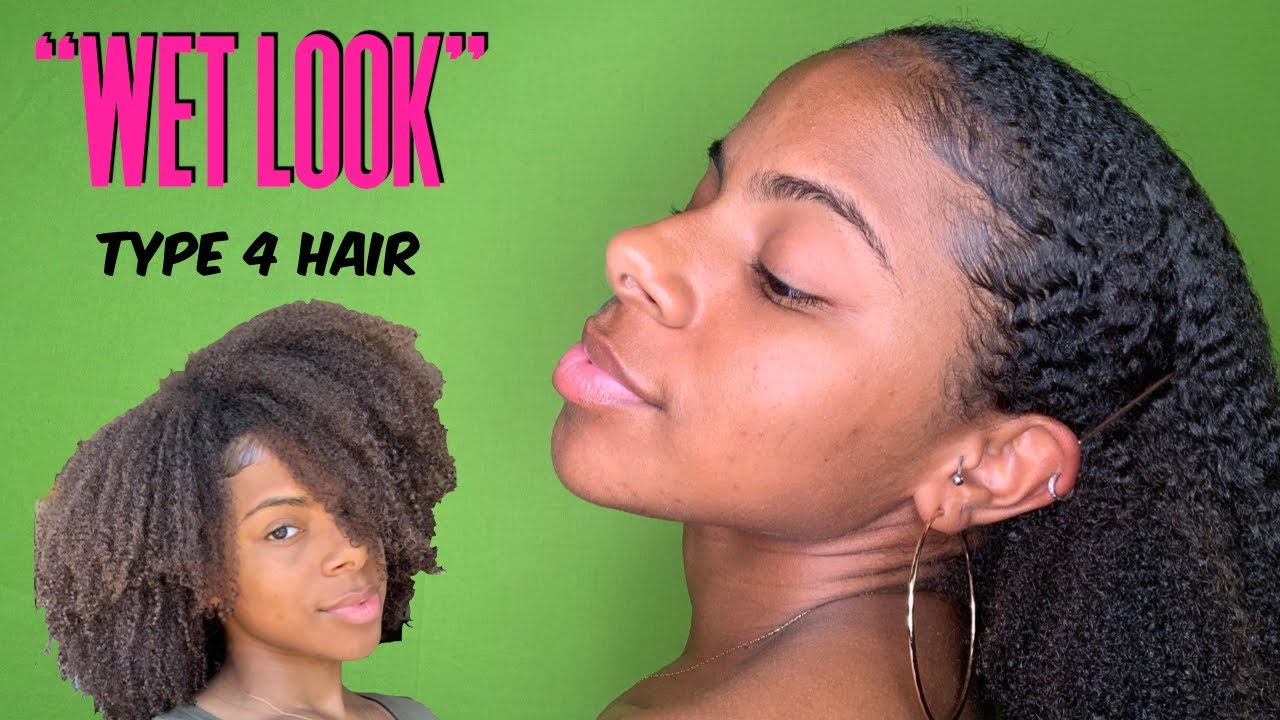 I TRIED THE WET LOOK ON MY THICK TYPE 4 HAIR | HOW DID I DO?