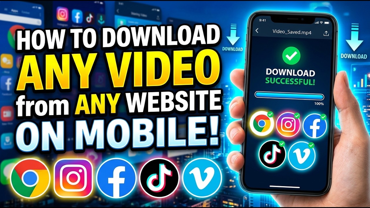 How to Download Any Video from Any Website on Chrome in Mobile | Video Downloader for Android