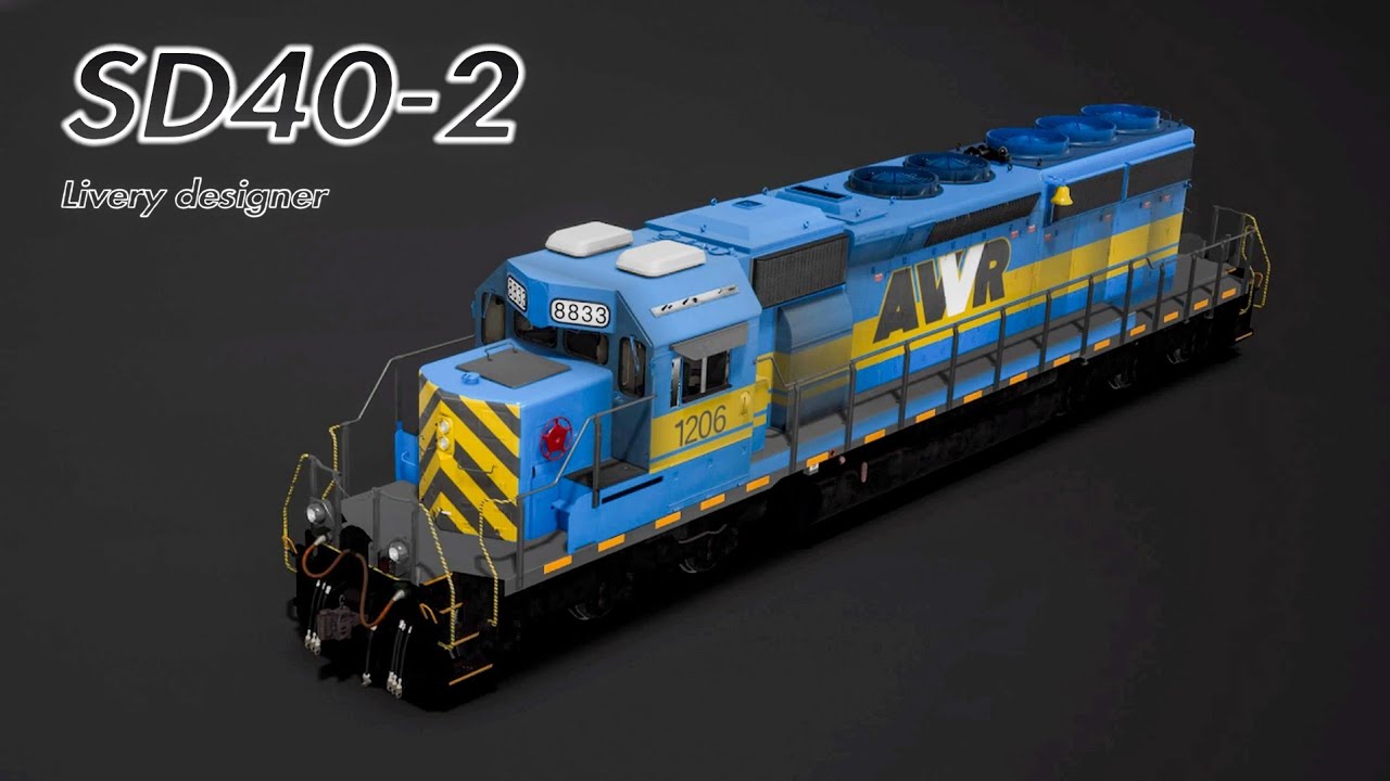 SD40-2 (TSW2/ PS4) AWVR on livery designer - Time Elapse