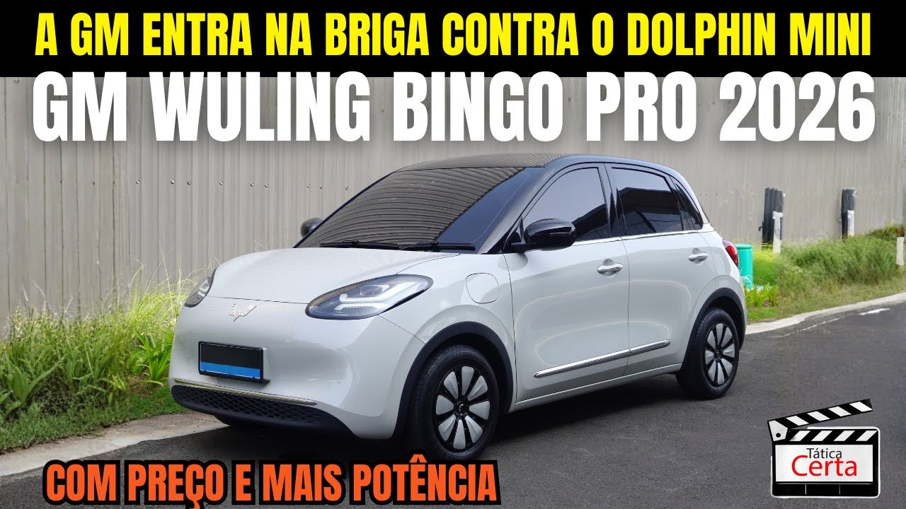 ADEUS DOLPHIN MINI? O Novo GM Wuling Bingo PRO é MAIOR, MAIS FORTE e promete ser o MELHOR de 2026!