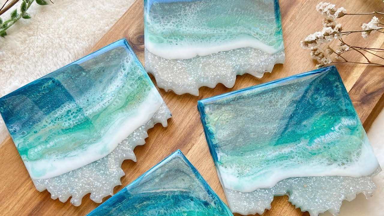 Transforming a Flop into Beautiful Resin Beach Coasters