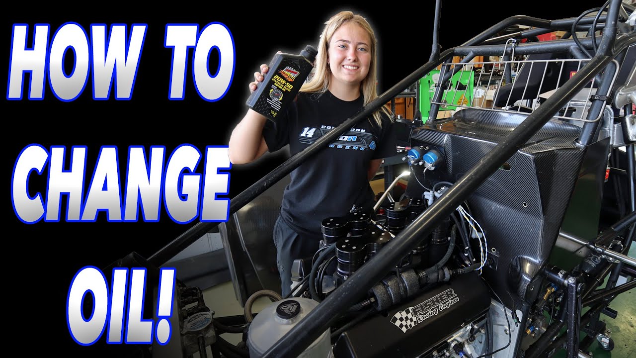 How To Change Oil In A 360 Sprint Car!