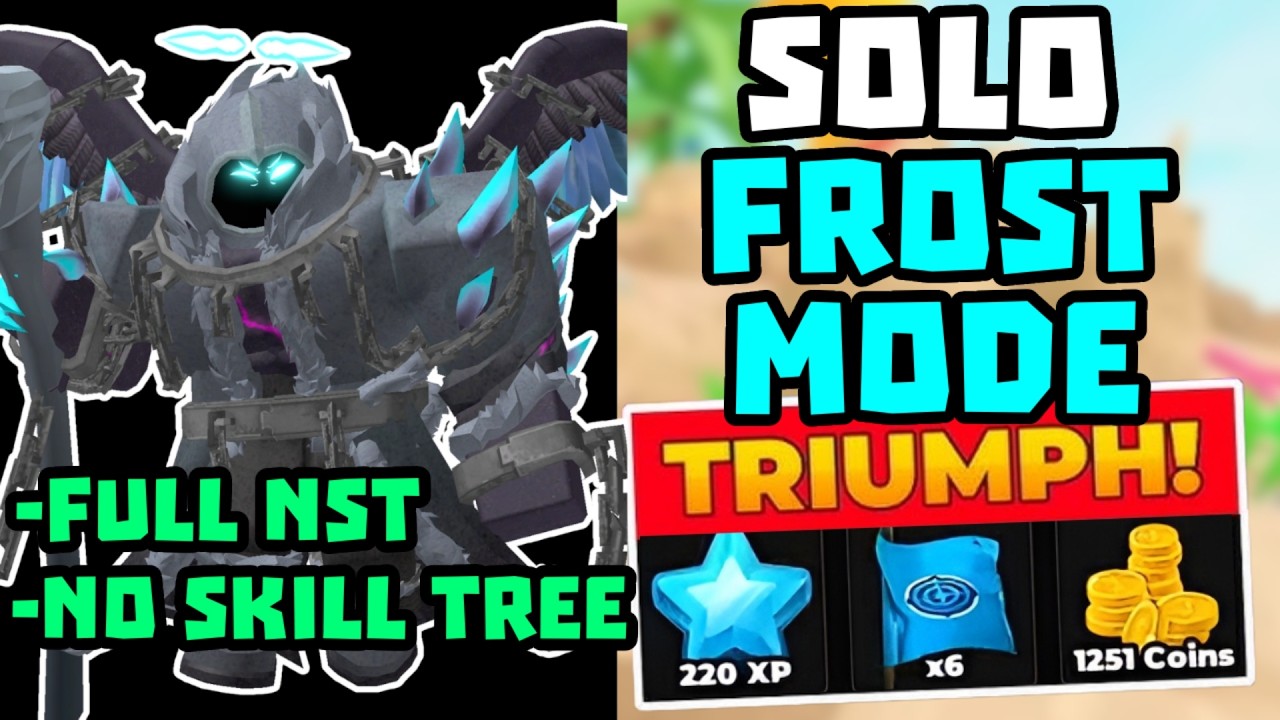SOLO Frost Mode Победа Без Special Towers + Без Skill Tree | TDS Tower Defense Simulator