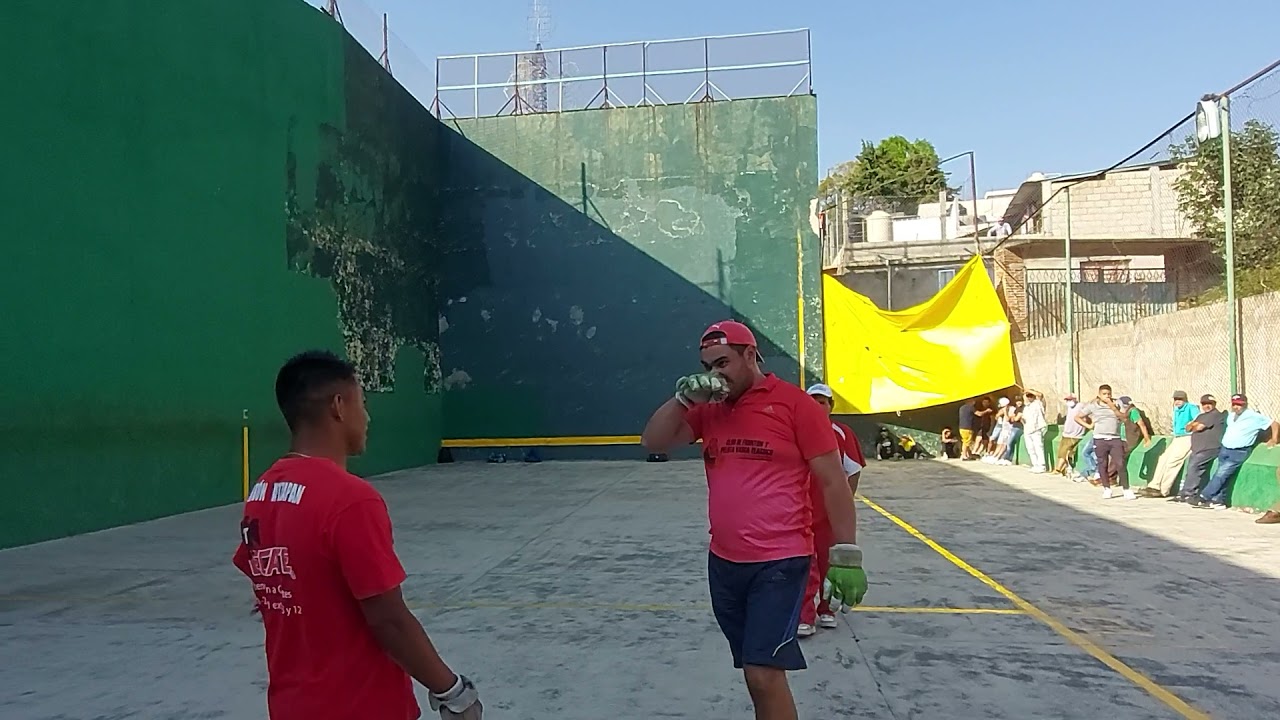 fronton pelota dura Richie y Tuna vs Yuca y Lepra en San Miguel Tecomatlan