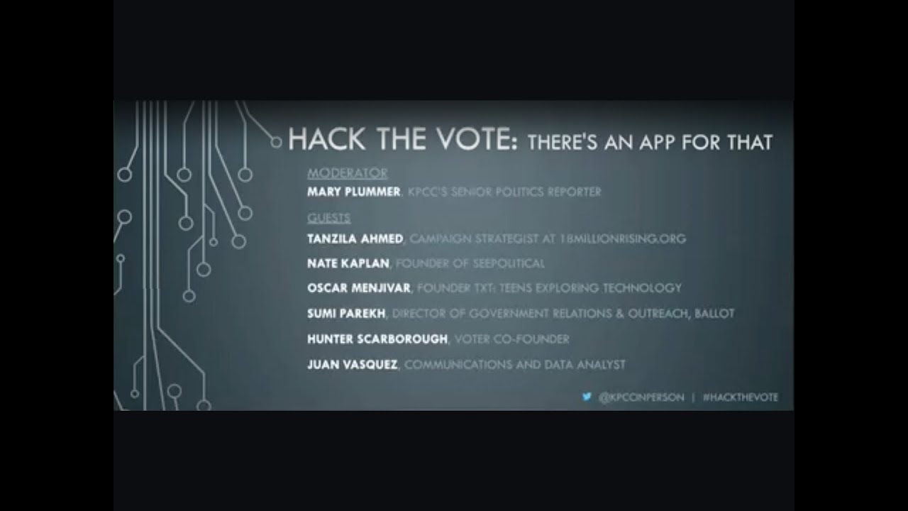 Hack the vote: There's an app for that