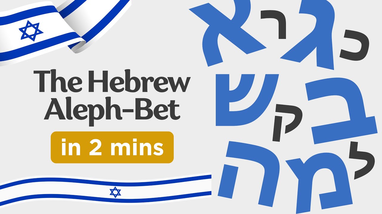 The Hebrew Aleph-Bet in 2 minutes | Hebreways