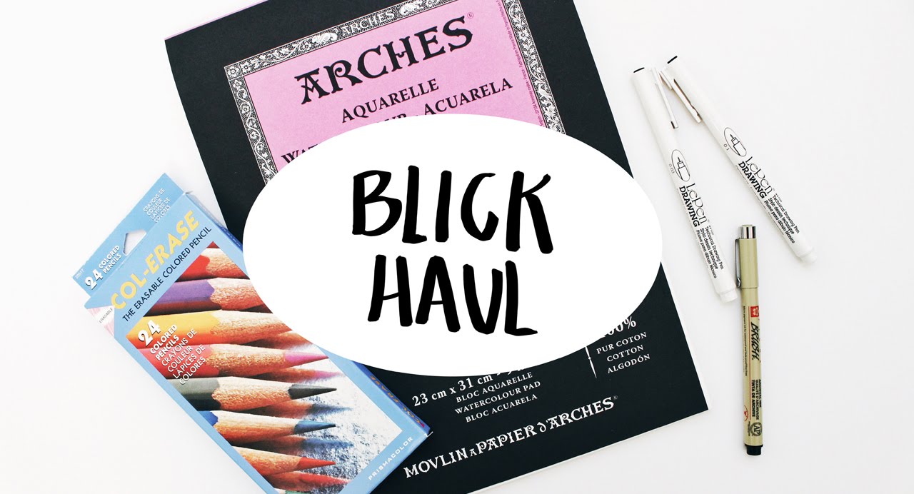Blick Art Supplies Haul | Ch▲r ▼illen▲