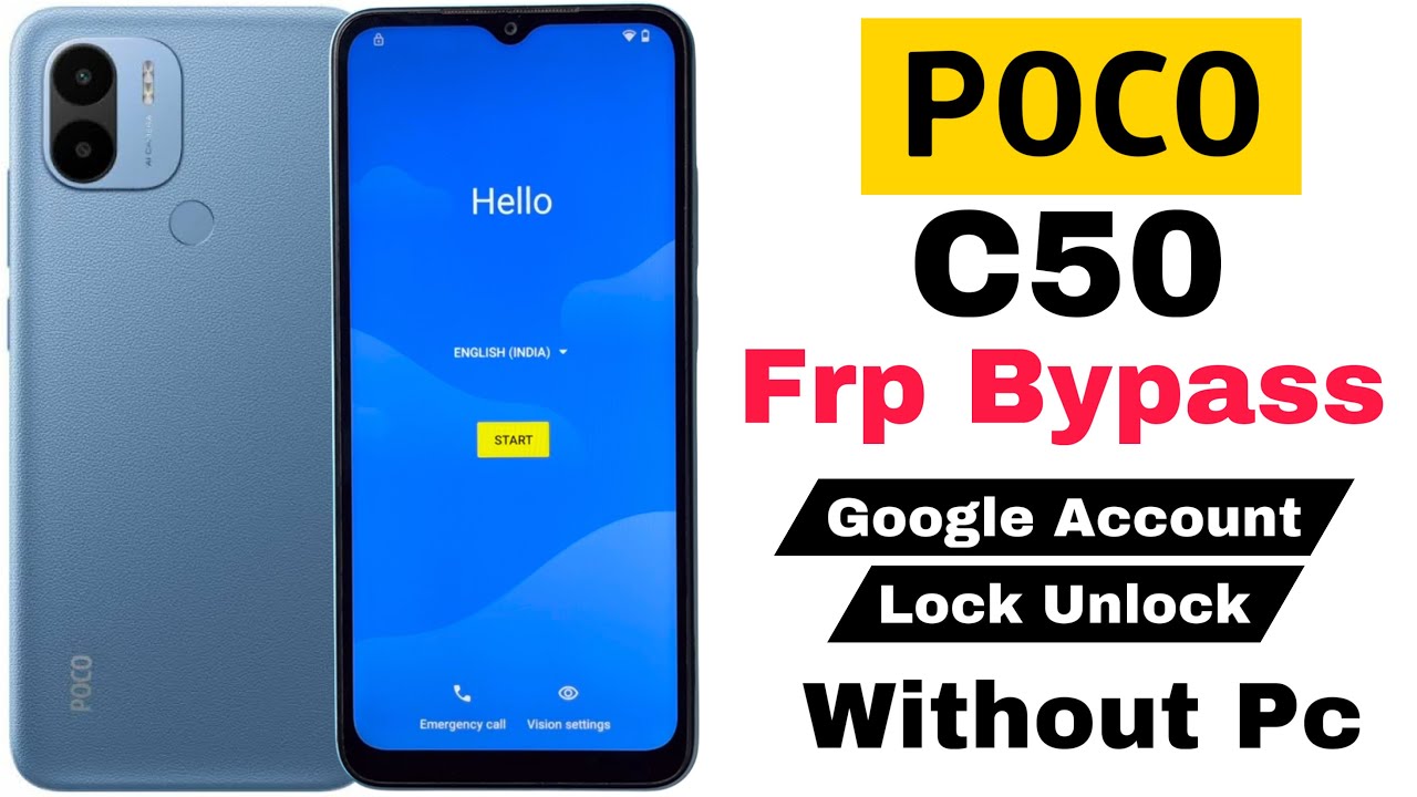 POCO C50 Frp Bypass | Without PC | Google Account Lock Unlock New Method 2025