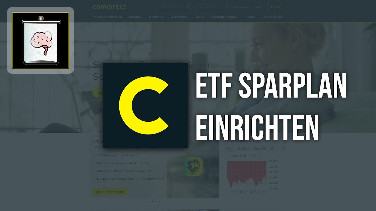 Comdirect ETF-Sparplan einrichten | So Gehts!