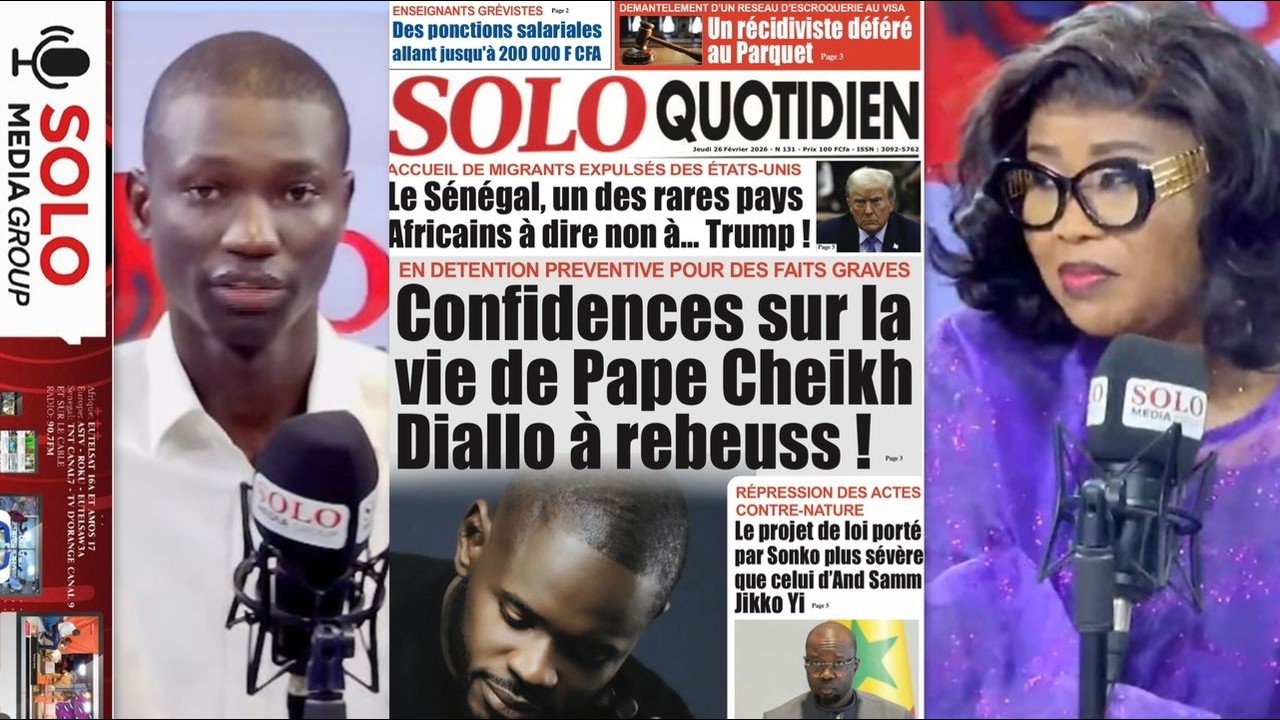 REVUE DES TITRES FR. AVEC FATOU ABDOU NDIAYE FALL ET AL AMINE SENGHOR  SUR SOLO MEDIA
