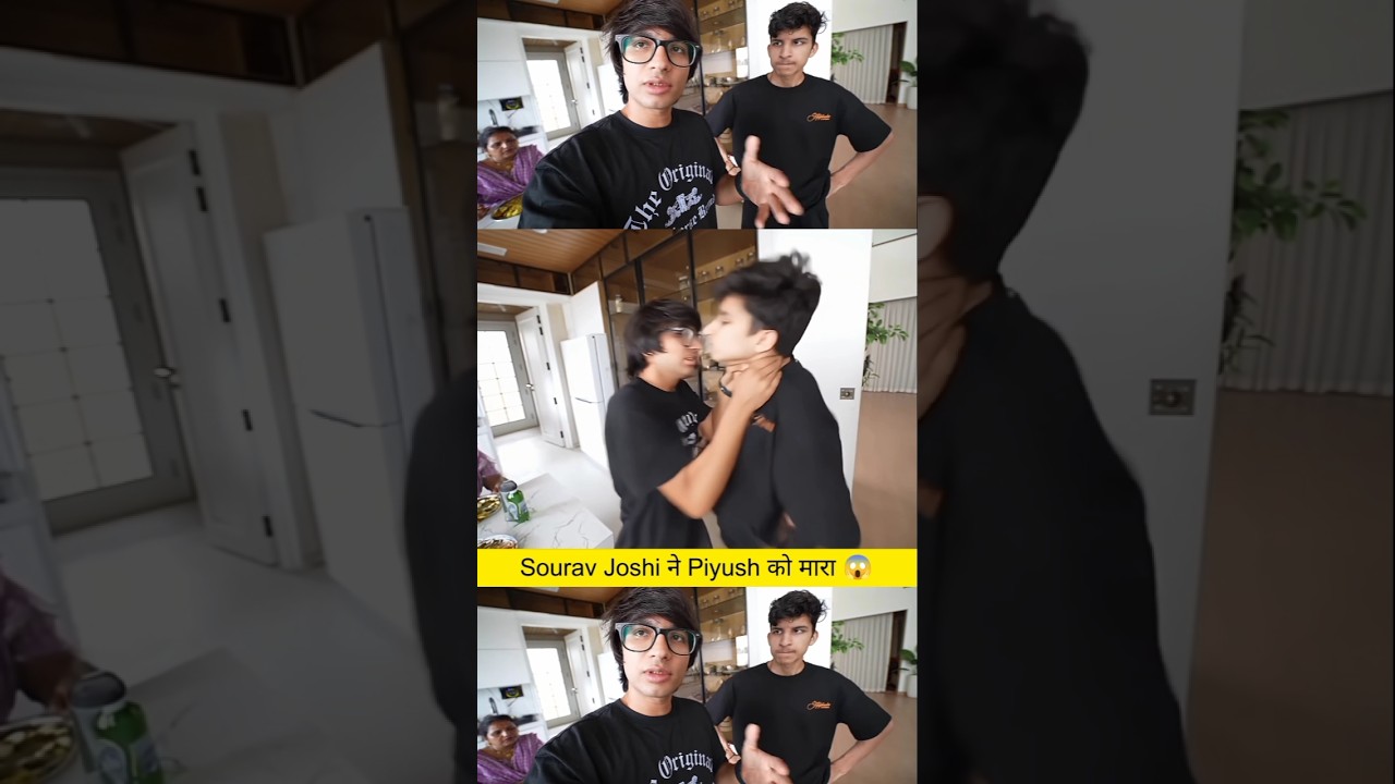 Sourav Joshi ने Piyush को मारा 😱 #souravjoshivlogs #souravjoshi #vlogs #news #dead #today #shorts
