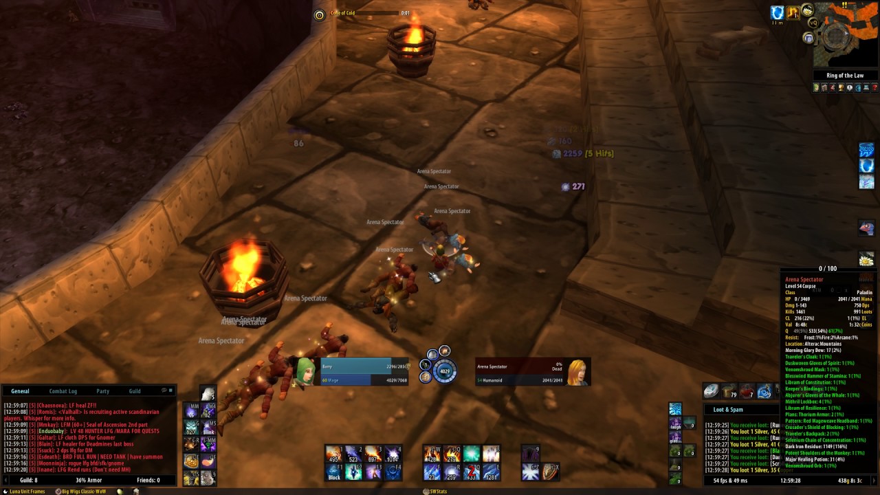 BRD Arena Farming - Mage POV - Elysium