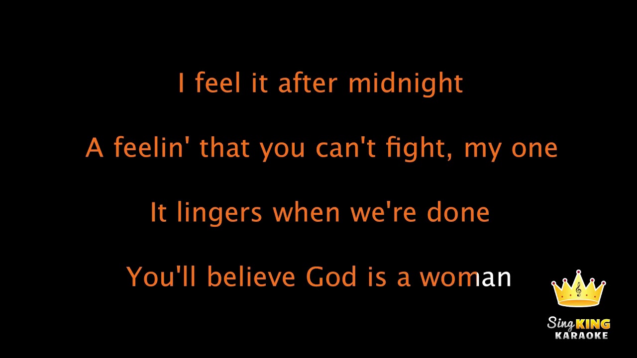 Ariana Grande - God Is A Woman - Karaoke MALE KEY (higher key)