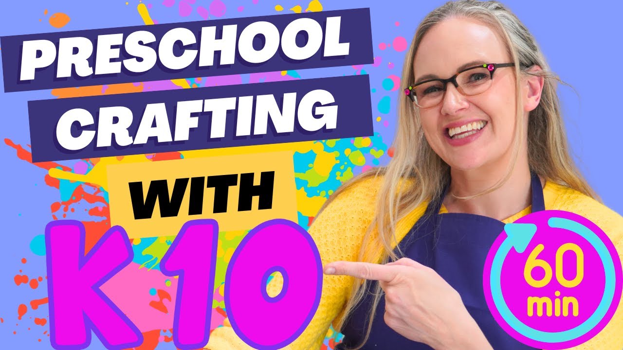 🎨 1 HOUR OF PRESCHOOL CRAFTING with K10 | Easy Crafts for Kids and Toddlers | Learning | #diy 🖌️✂️