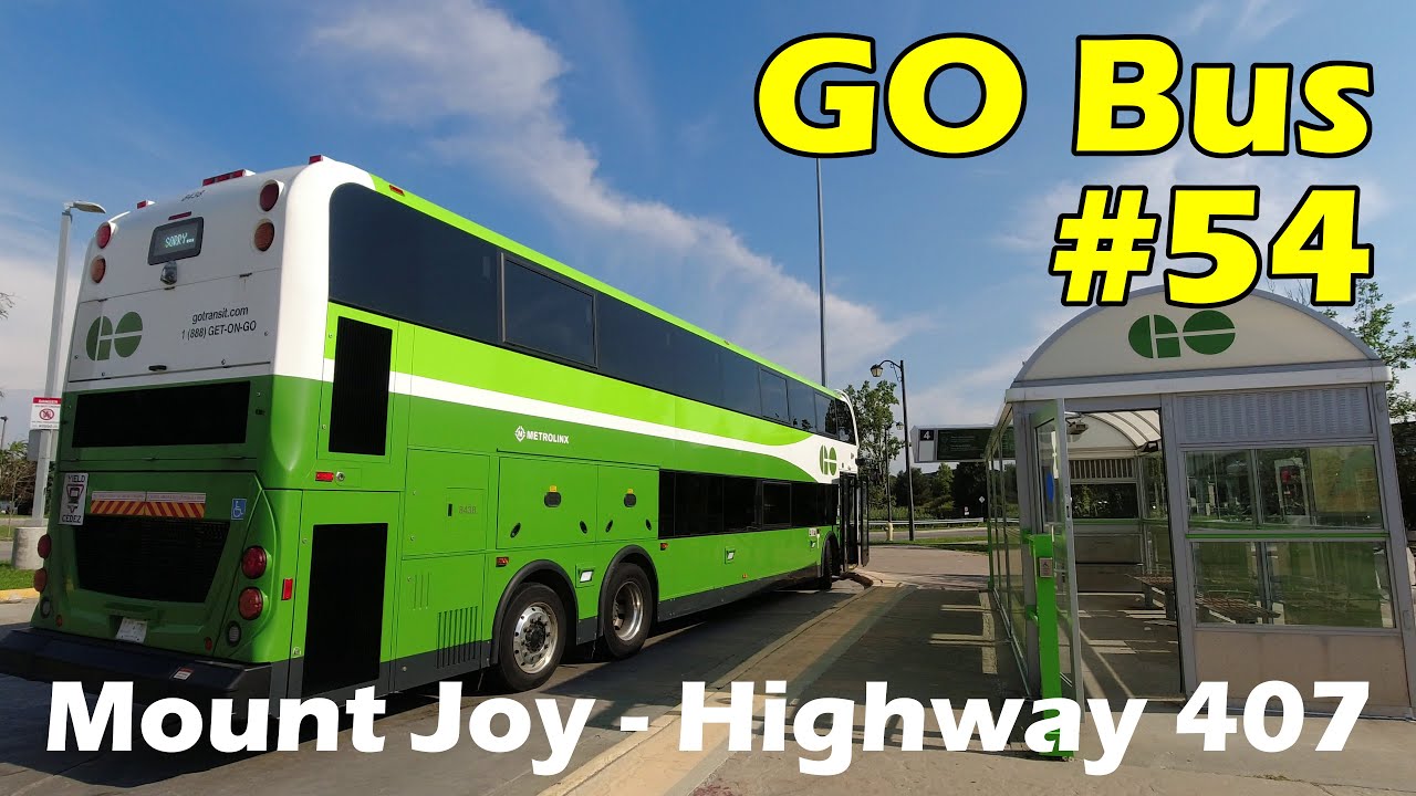 GO Transit Route 54 Bus Ride from Mount Joy to Hwy 407 Bus Terminal (Duration 50min)