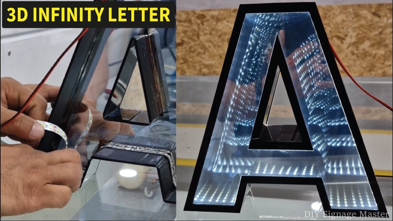 How to Make 3D Infinity LED Letters | Full Signage Process