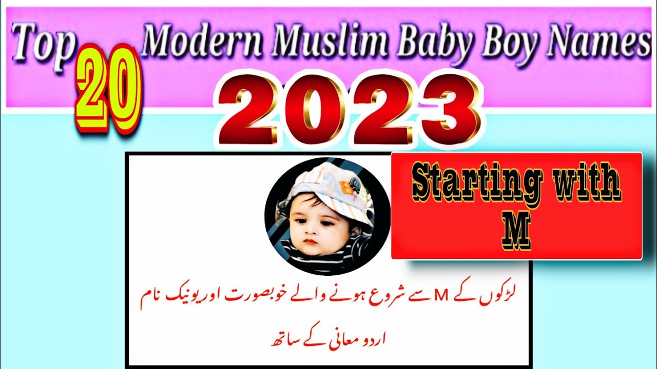 Muslim Boy Names Starting with M | Top 20 Modern Muslim Baby Boy Names starting with M | #topnames