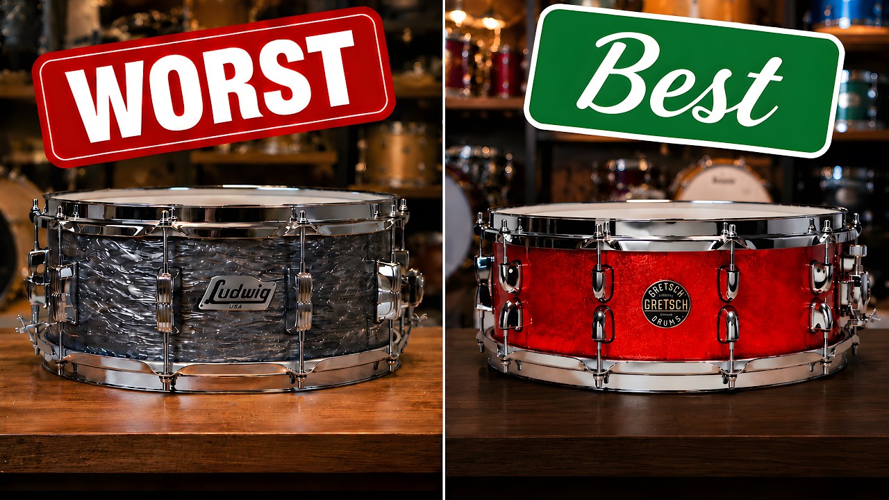 All 10 Snare Drum Brands Ranked From Worst To Best in 2026
