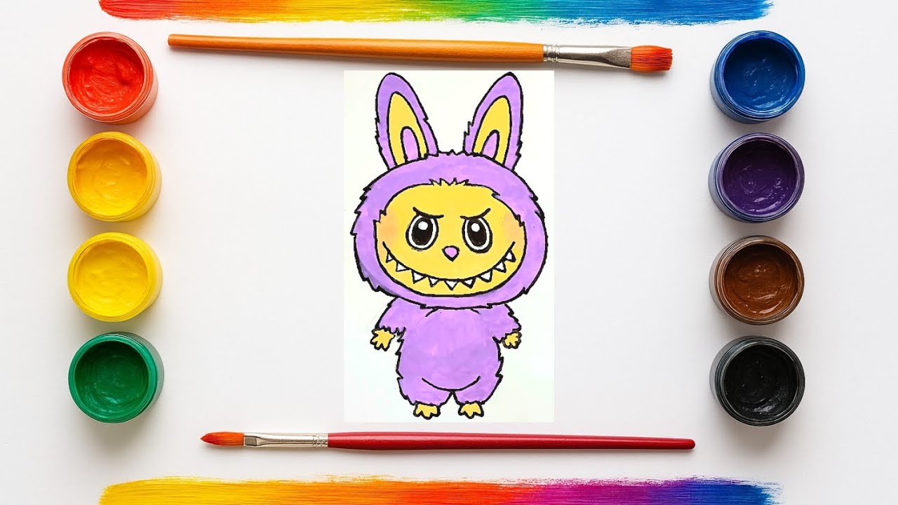 How to draw Labubu #drawing #painting #labubudrawing #easydrawing
