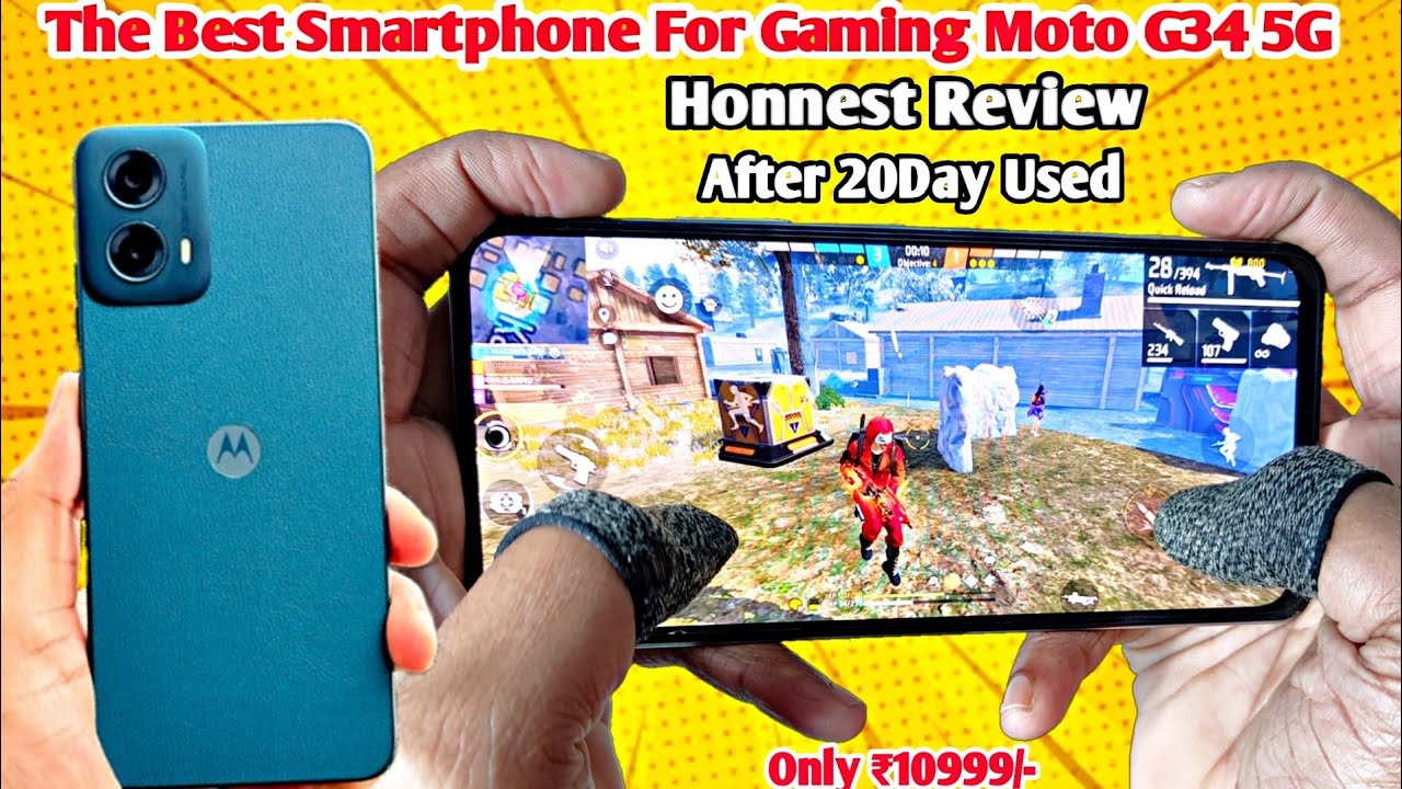 Moto G34 5G Gaming Review After 3Week  || Moto G54 Free fire Test Online Phone Exchange..