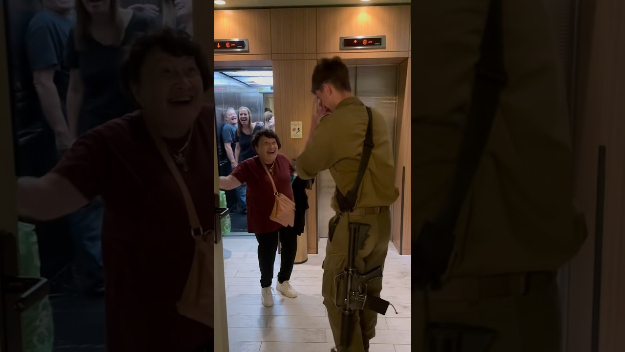 He Broke Down CRYING when his Grandma recognized him. Soldier returns from war. 