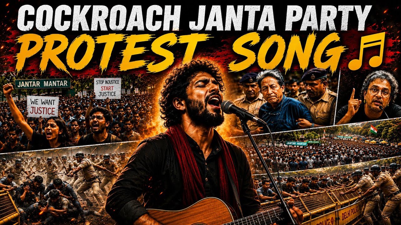 Cockroach Janta Party Protest Song - Shahreen Sheikh | Jantar Mantar Protest | Indian Gen Z movement
