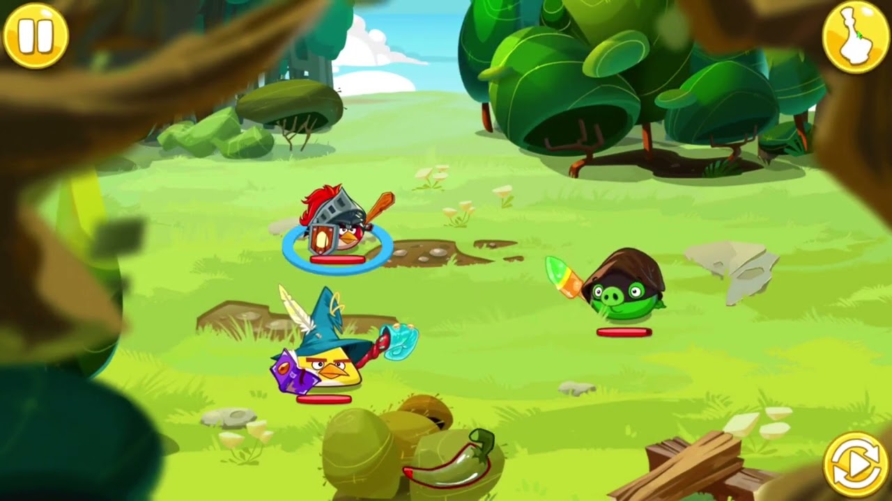 Прохождение Angry Birds Epic со стартовым снаряжением (2/19)