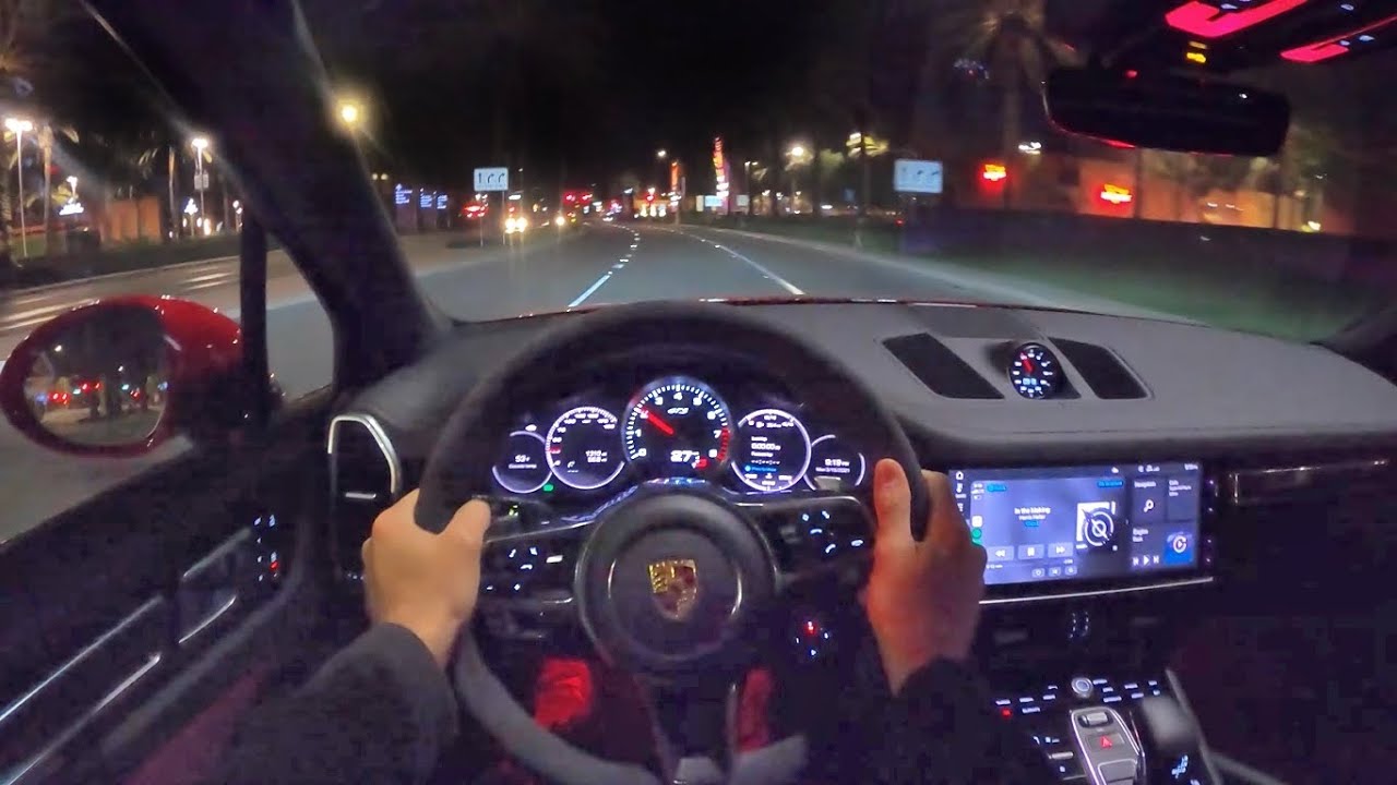 2021 Porsche Cayenne GTS POV Night Drive (3D Audio)(ASMR)
