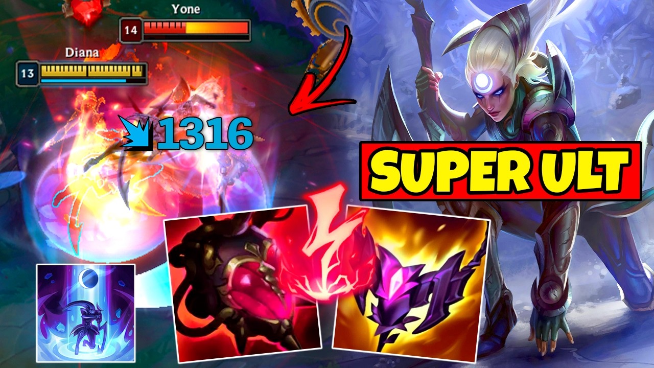 DIANA BUILD EXPLOSIVA COM MUITO DANO NA ULT