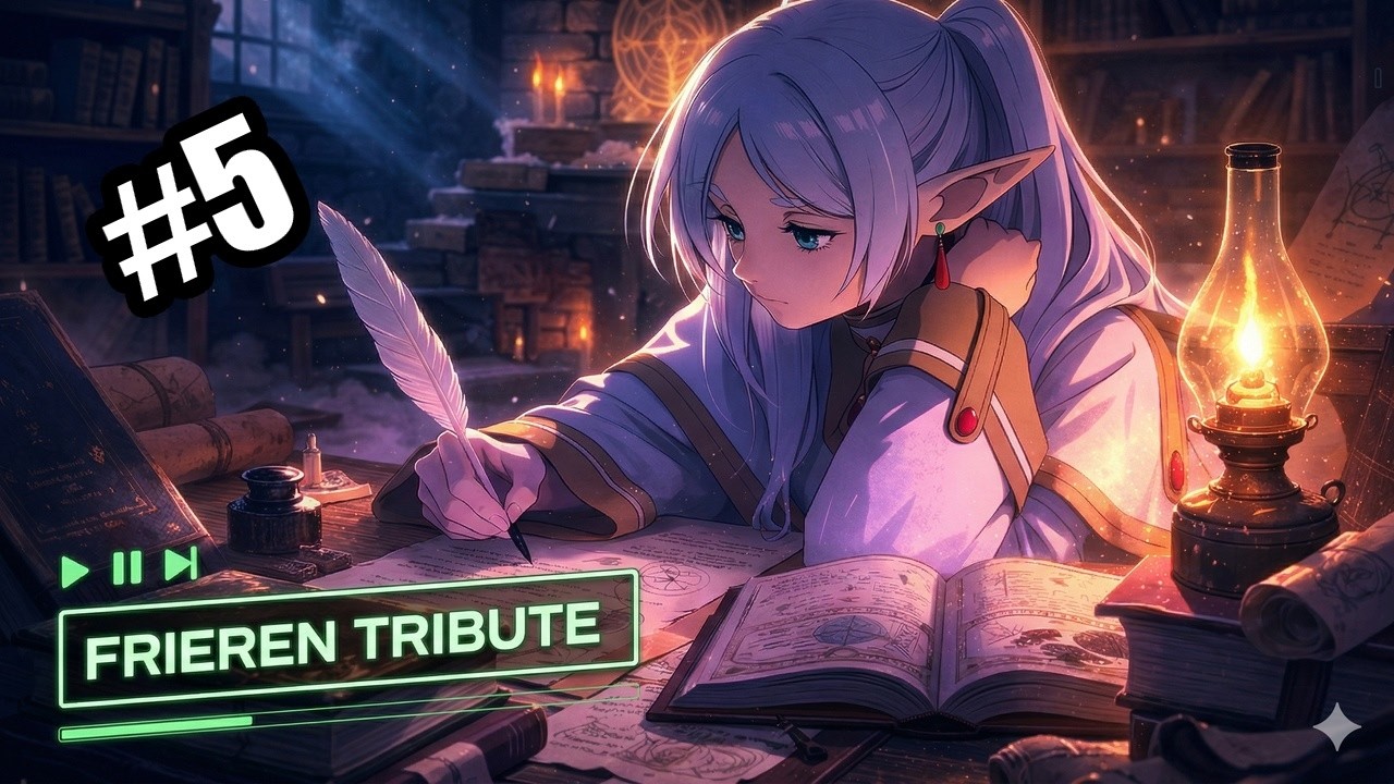 📜 Frieren Tribute B - Work & Concentration / Mix (Lo-fi) chill #AstraBit
