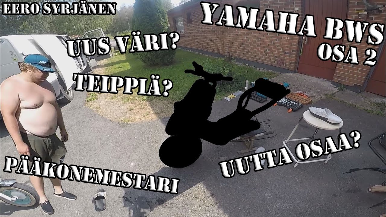JONNE TUUNAUSTA + KASAILUA || YAMAHA BWS STUNTTI Skootteri projekti pt 2 || GARAGEVLOG#64