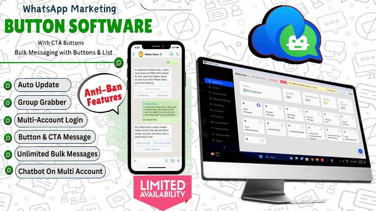 Wa Button Sender  WhatsApp Button Sender Tutorial Vedios