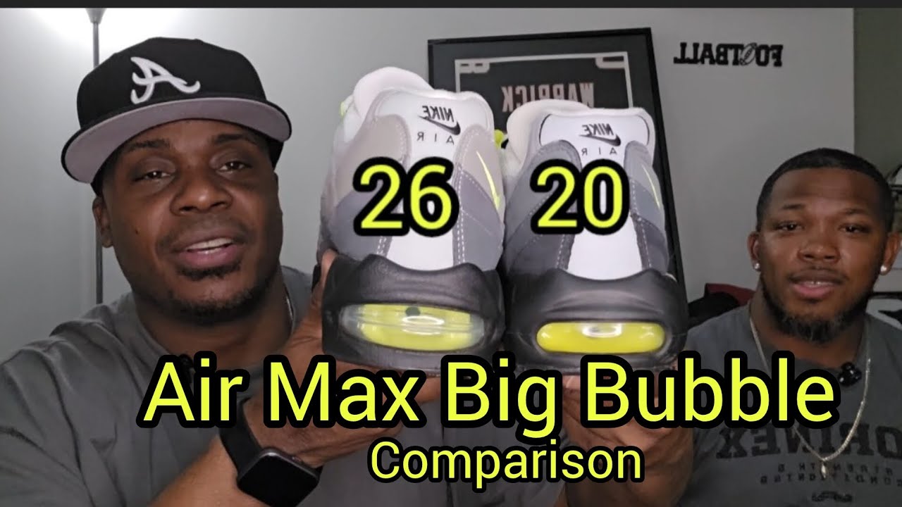 Air Max 95 Neon Big Bubble 2026 vs OG 2020 #sneakerhead #shoereviews #nikeshoes 