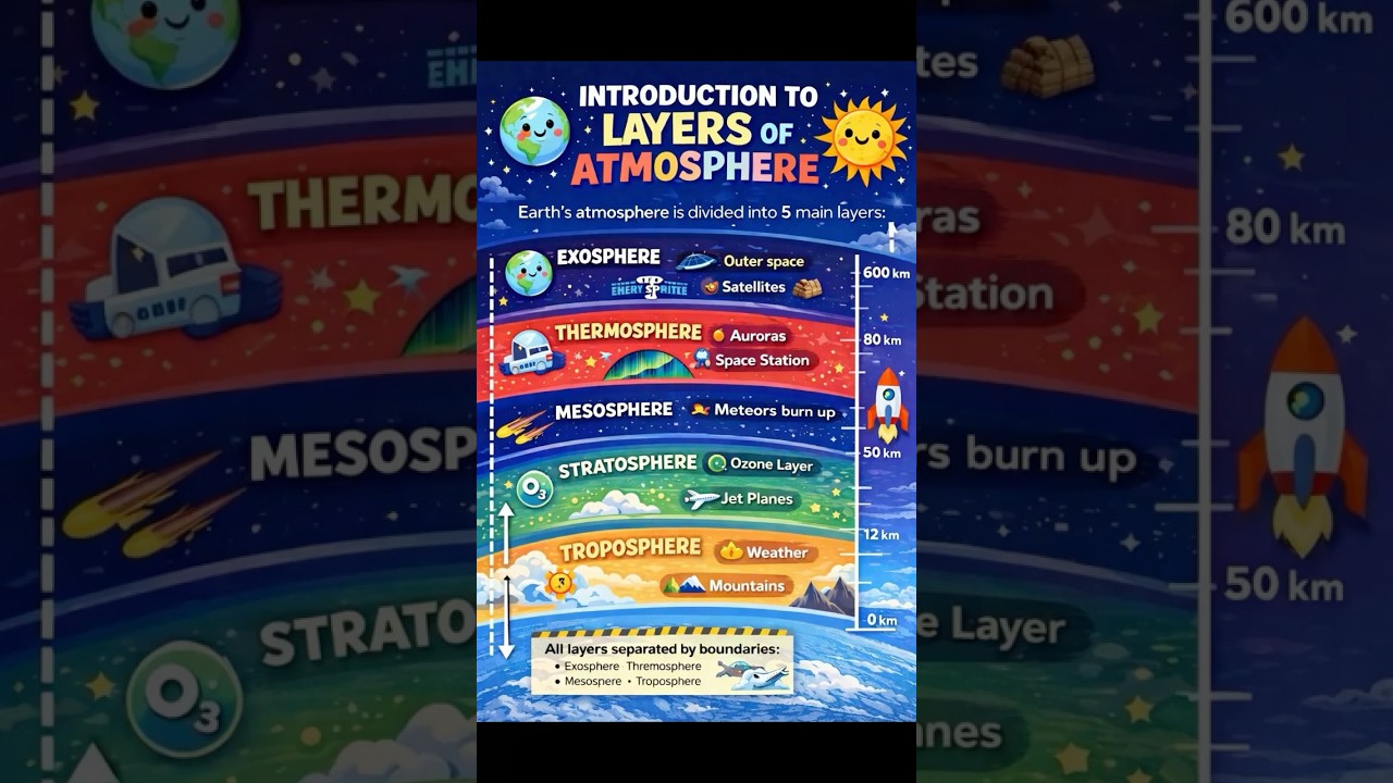 Layers of atmosphere🌈🦄 